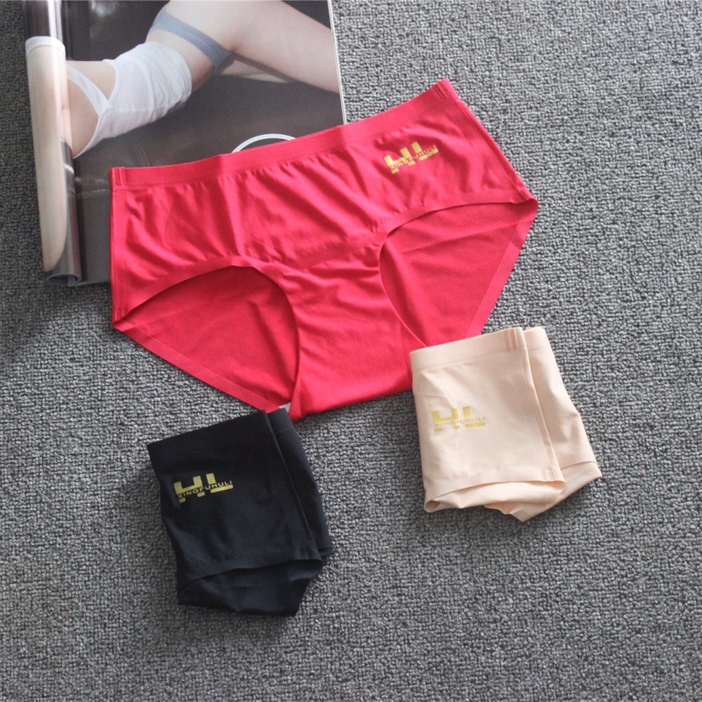 幸福中腰抗菌冰丝性感运动三角裤