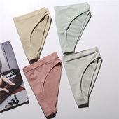 头舒适中腰三角裤 欧美单 裤 女透气速干无痕大码 柔软亲肤运动内裤