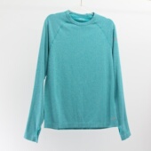 欧美单 轻薄速干长袖 女宽松运动T恤健身跑步训练瑜伽服打底上衣