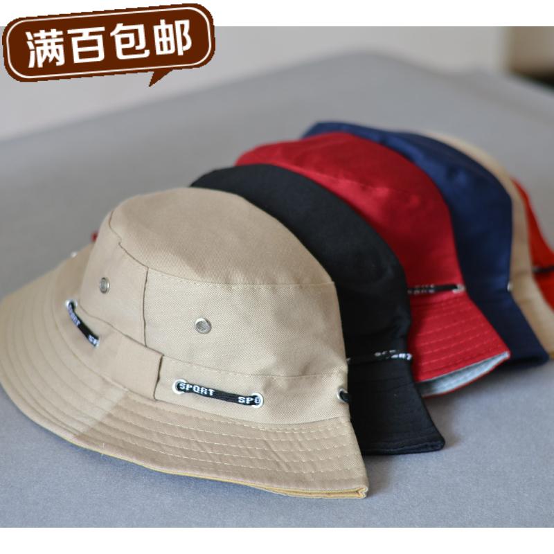 渔夫帽子男士户外夏天遮阳帽盆帽太阳帽大沿防晒钓鱼登山帽中年潮