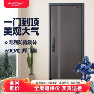 WL/王力能诚安全防盗门智能门锁入户门进户门定制农村大门N9519