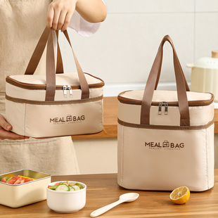 饭盒保温袋便当手提袋子加厚铝箔上班族小学生带饭专用防水午餐包