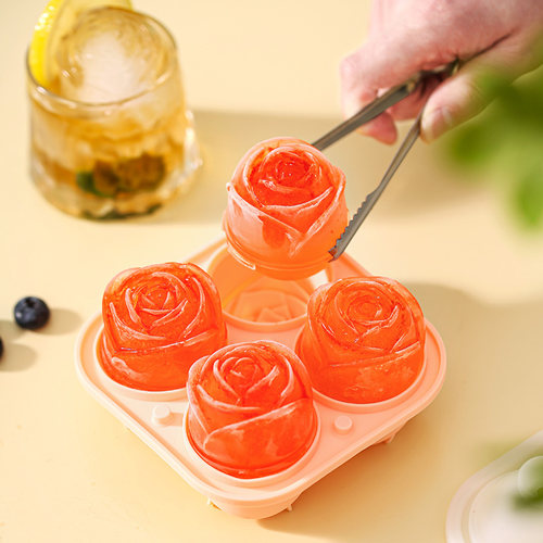 玫瑰冰球模具家食品级硅胶冰格