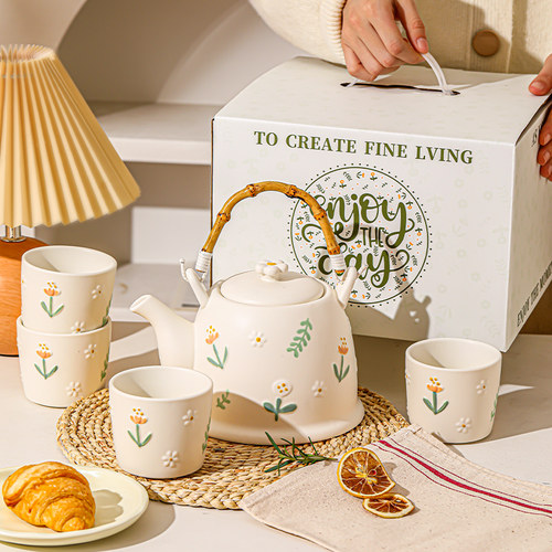 小雏菊茶壶套装家用茶杯乔迁新婚