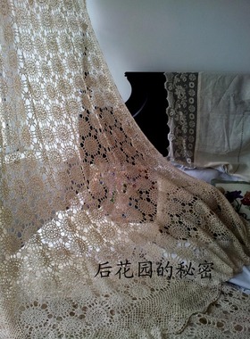 [2013.2月新]出口英国原单全手工钩制桌布/窗纱/盖布/床幔中世纪