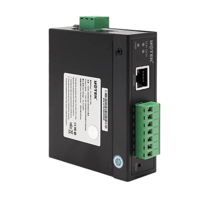 宇泰UT-6801A工业网络串口服务器1口网络转RS232/RS485/422通讯转换器串口9针TCP/IP百兆100M服务器485接线柱