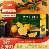 高原王子冰糖橙云南玉溪一级果褚橙五斤装 新鲜水果橙子官方旗舰店