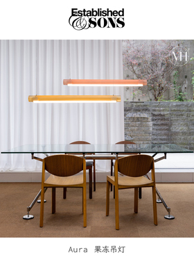 英国 Established sons Aura Light 果冻长条形LED吊灯