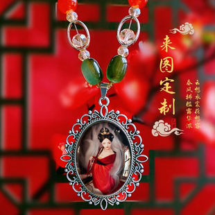 九尾狐吊坠双面定制灵狐小狐狸挂件白狐红狐玄狐蓝狐帅主男女项链