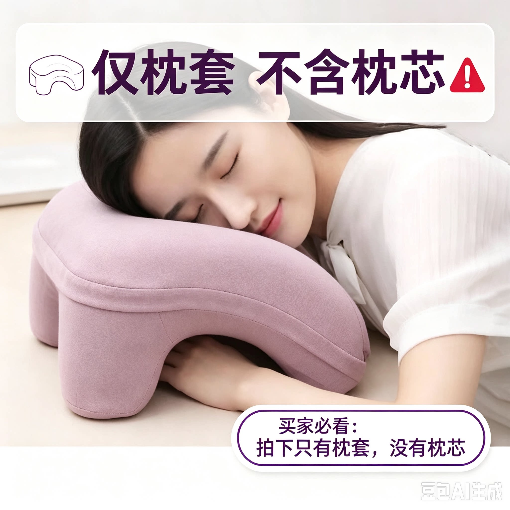 小墨鱼午睡枕抱枕外套枕套学生趴午睡枕