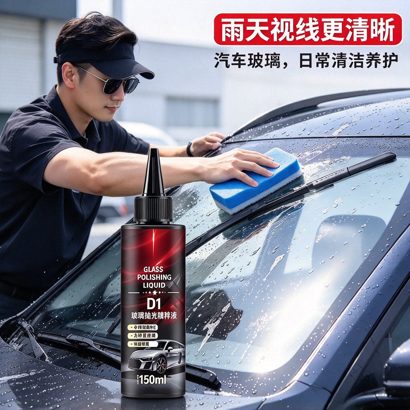 D1汽车玻璃抛光精粹液清洁