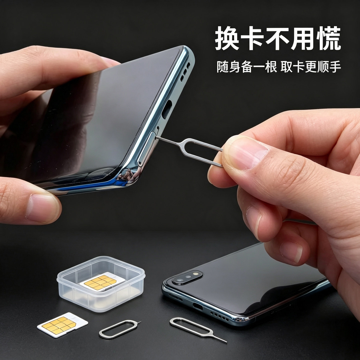 取卡针通用型手机取卡针防丢