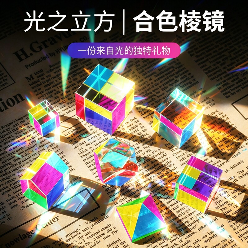 合色棱镜太阳捕手光之立方体