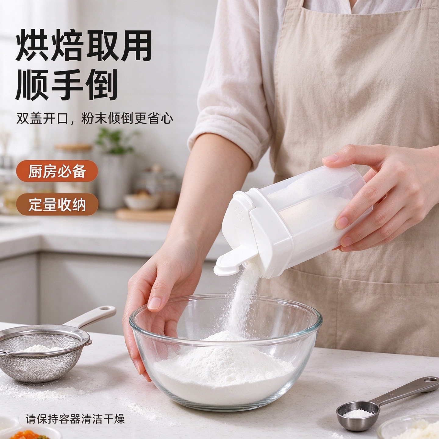 白砂糖密封储存罐收纳瓶子