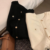 小香风针织开衫 清仓捡漏 外贸出口秋季 外套女气质高级感软糯毛衣