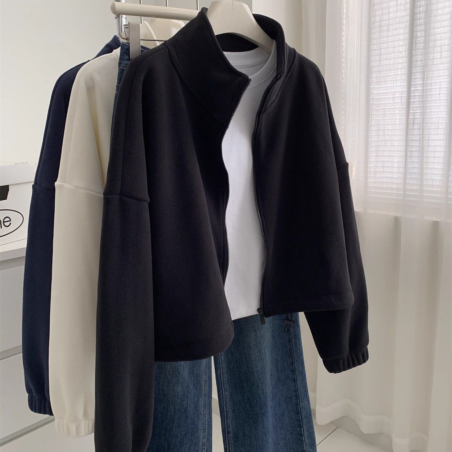 清仓捡漏~胖妹妹大码240斤女装加厚保暖外套短款小个子立领上衣冬