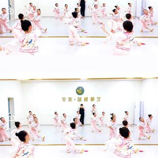女童格格服新中式国风唐装套装扇语春风演出服团扇组合儿童舞衣
