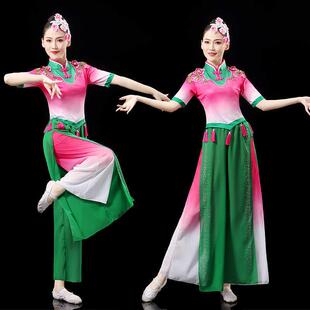 韩式古典舞中国茉莉花飘逸演出服秧歌女风舞蹈现代扇子舞团体艺考