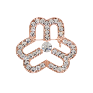 包邮妇联标志胸针新款时尚合金水钻胸花妇女联合会胸章徽章别针