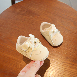 2026春季新款一岁女宝宝学步鞋软底6到12个月婴儿公主鞋子一阶段8