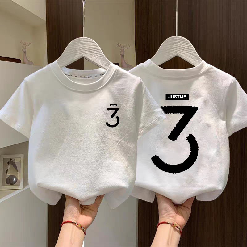 纯棉儿童短袖t恤夏季2026新款男女童半袖体恤中大童宽松百搭上衣