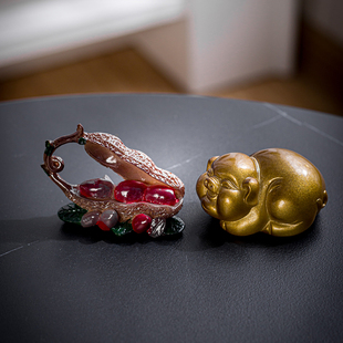 茶宠物摆件变色荔枝可养禅意茶盘小泡茶茶桌装饰茶具茶台茶道文化