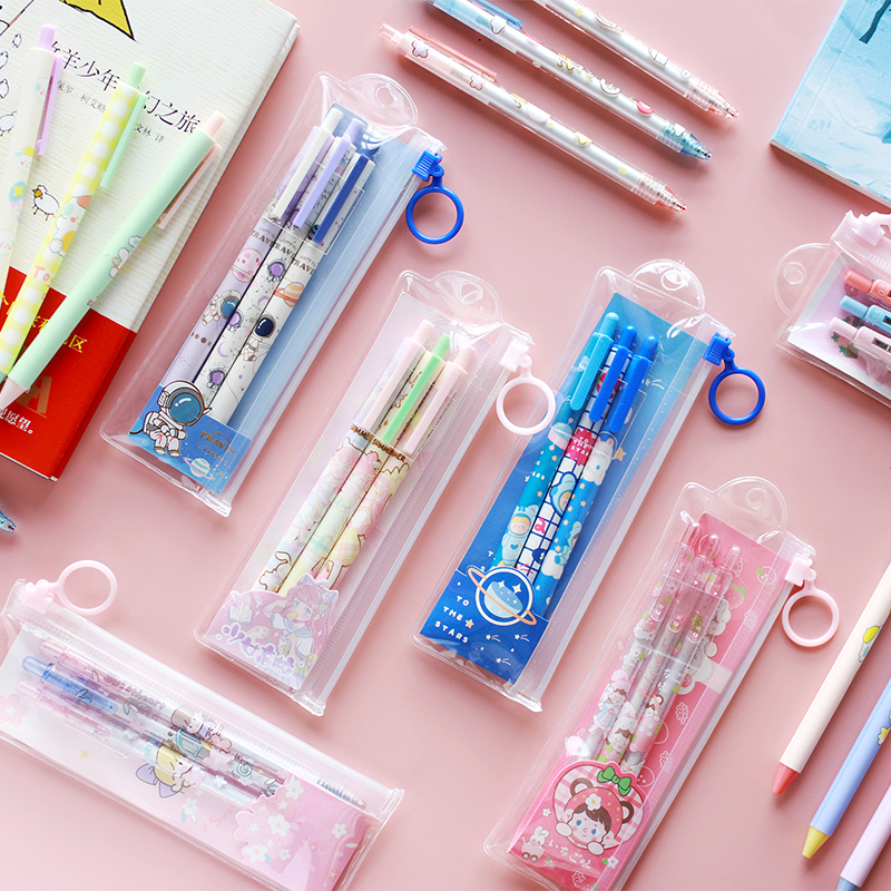 一木林按动书写3支袋装包装