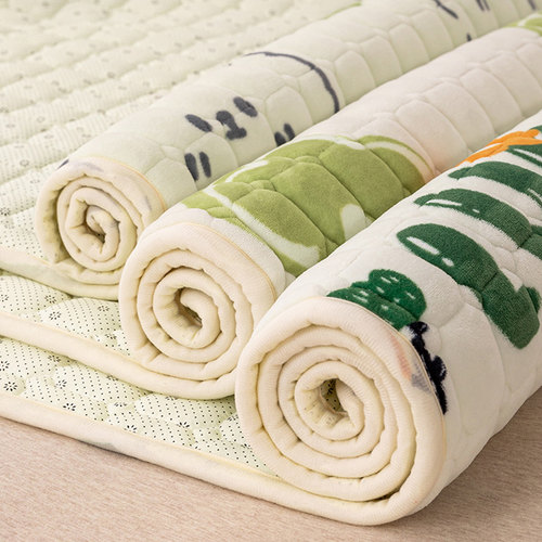 法兰绒保暖床褥租房专用垫子