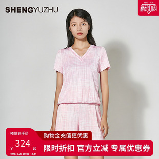 街头时尚 新款 热裤 短裤 阔腿裤 薄款 女 休闲裤 2026年夏季 声雨竹专柜