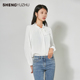 半开领商场同款 声雨竹官方旗舰店2024年秋季 女长袖 衬衫 上衣 新款