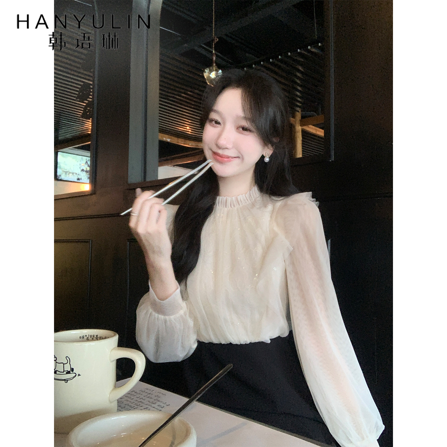 黑色拼接短裙女2025新款