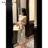 韩语琳 包臀长裙 名媛气质修身 法式 复古蕾丝显瘦包臀改良旗袍春季