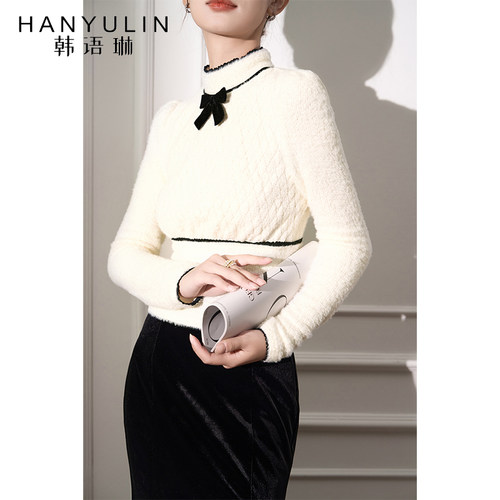 短款半高领内搭韩语琳套头半高领