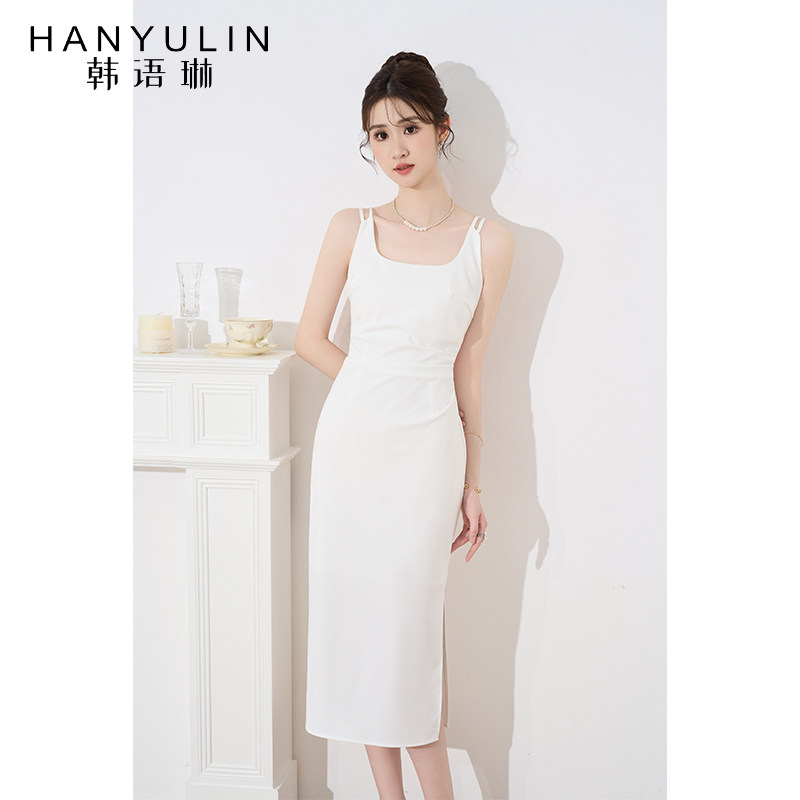 法式连衣裙女韩语琳长款修身裙子