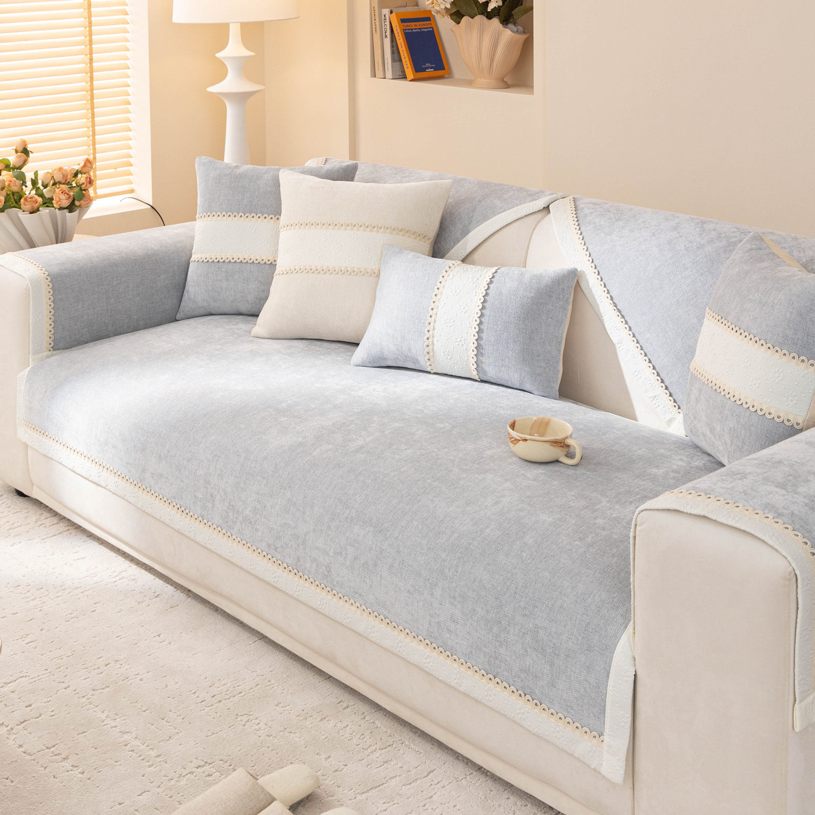 ins奶油风沙发垫四季通用雪尼尔沙发套罩防滑皮沙发坐垫沙发盖布,居家布艺,沙发垫,淘宝优惠券,粉丝福利购,淘宝优惠卷