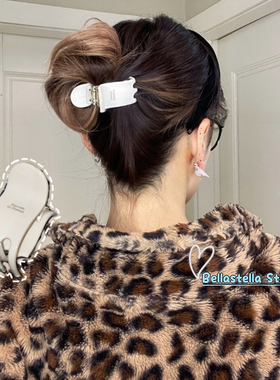 韩系ins风简约百搭醋酸小抓夹2025新款高级感后脑勺鲨鱼夹子头饰