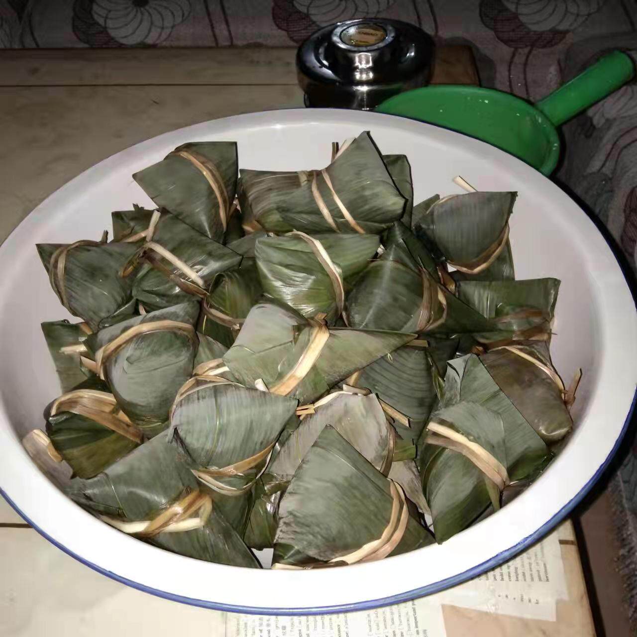 山东五莲现包三角红枣粽子红枣糯米粽非桲椤叶斛叶粽子八宝10个