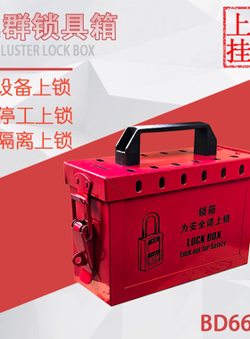贝迪便携式集群锁箱 带孔锁具箱 安全锁具管理箱BD66708  721