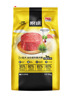 力狼狼途狗粮5kg10斤蘑菇系列