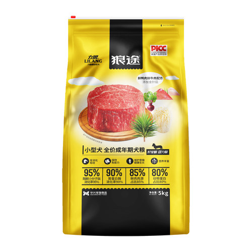 力狼狼途狗粮5kg10斤蘑菇系列