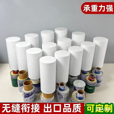 圆柱烤漆展示台橱窗展台