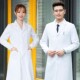 医生白色大衣白大褂长袖 松紧袖 口医生服女松紧口工作服学生实验服