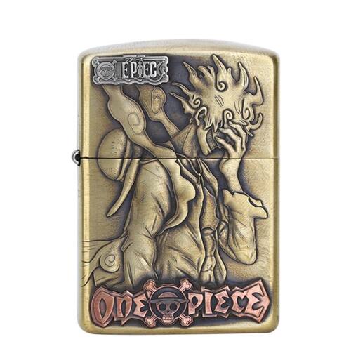 打火机zippo路飞3D立体浮雕海贼王正版限量盔甲防风煤油礼盒正版