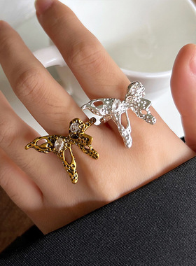 夸张轻奢复古纯银戒指闺蜜礼物女