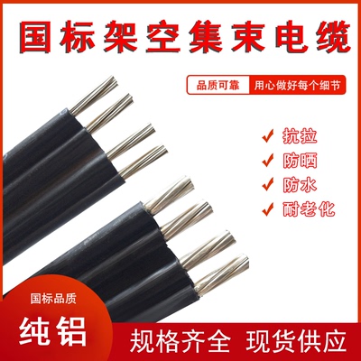 集数电缆架空国标铝芯平行