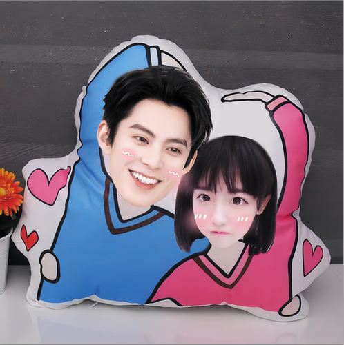 DIY照片定制王鹤棣周边抱枕人形玩偶男女友闺蜜生日礼物毛绒靠垫