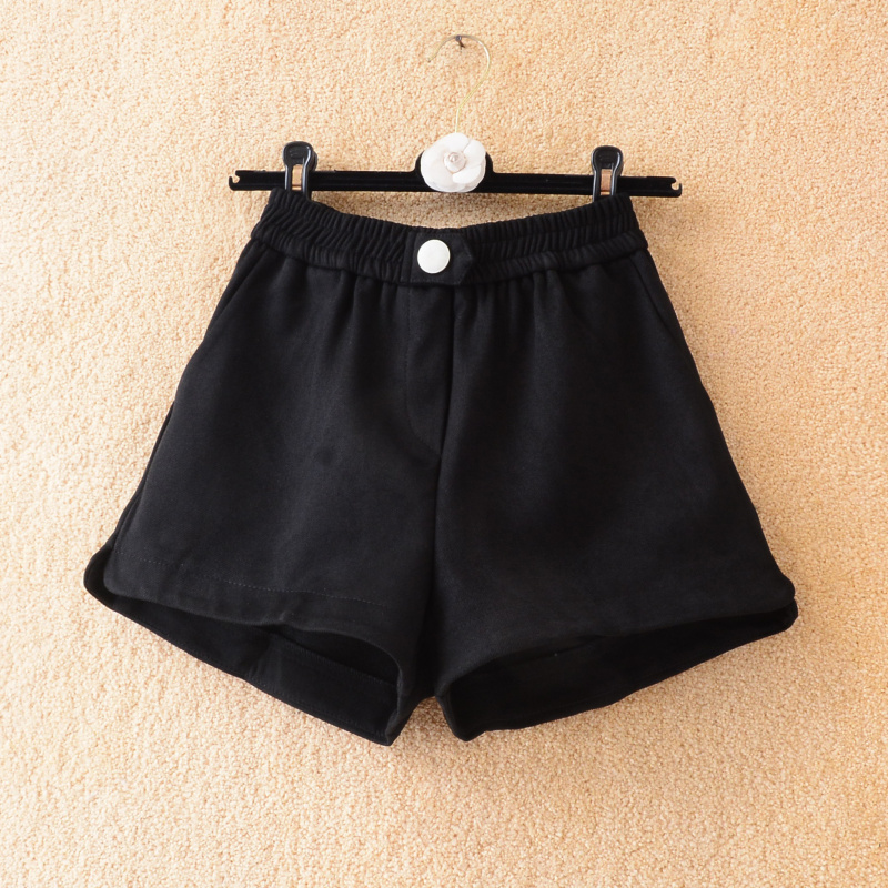 高腰短裤常规皮绒2021秋冬