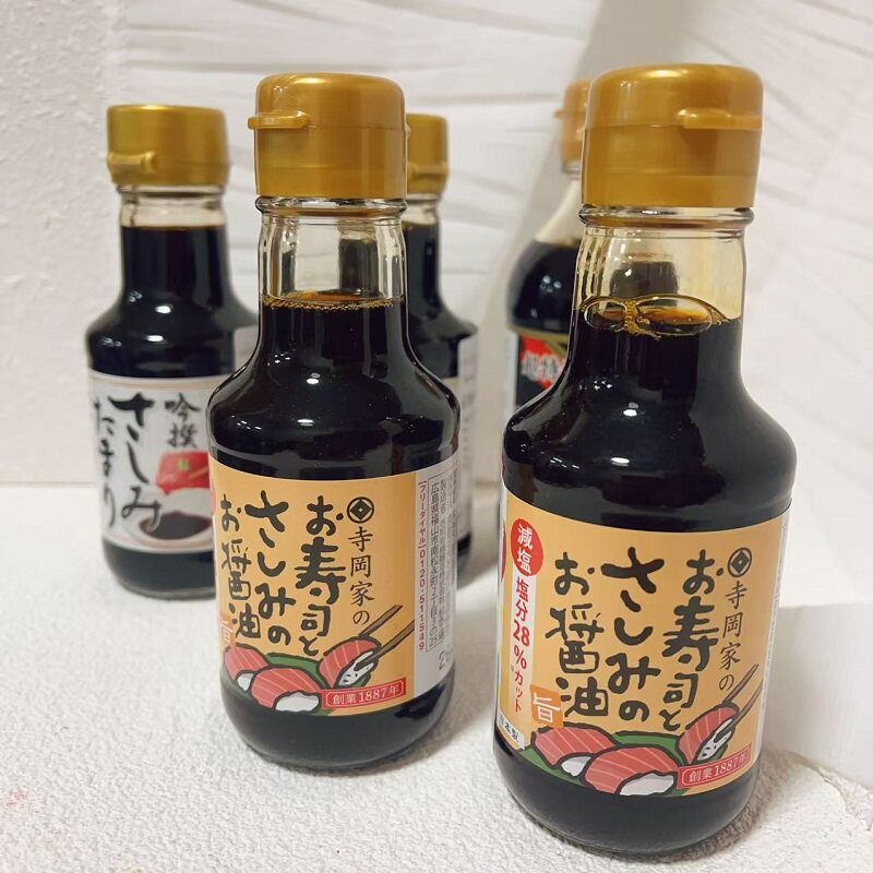 日本进口寺冈家寿司刺身酱油日式料理三文鱼生片海鲜调味料蘸酱汁