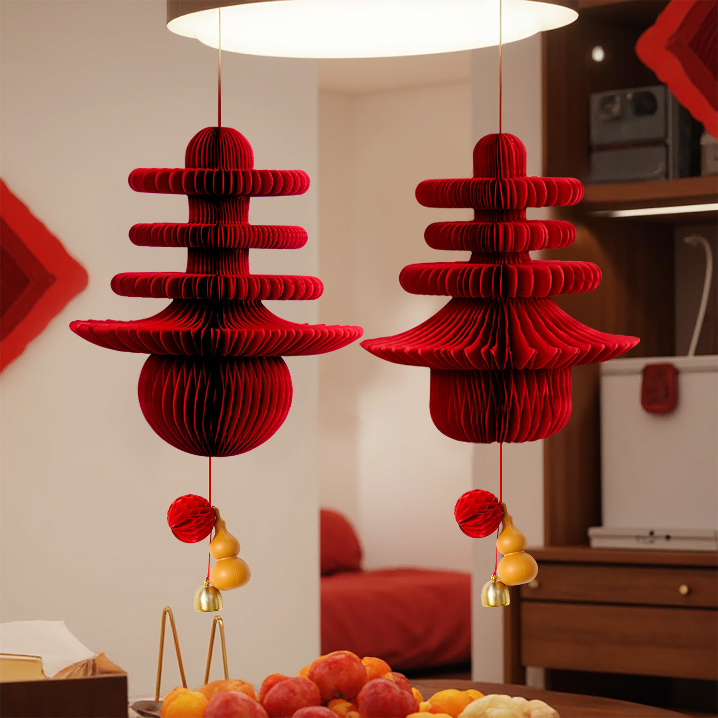 2026新年装饰品春字灯笼挂饰蜂窝马年过年氛围场景布置年味小挂件,节庆用品/礼品,挂饰/生肖挂饰,淘宝优惠券,粉丝福利购,淘宝优惠卷