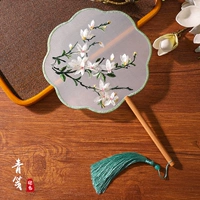 【Двусторонняя вышивка】 восемь петли-зеленых нот.